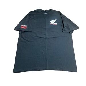 Honda Motorcycle Graphic T-Shirt XXL Black Japanese Logo Minato Tokyo Japan Tee